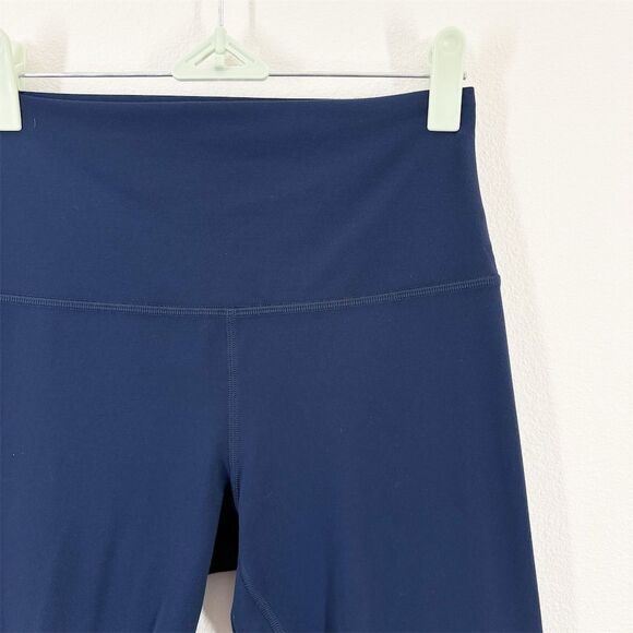 Lululemon Align High-Rise Crop Leggings Size 6 Navy Blue Yoga Pilates Athleisure - Picture 2 of 9